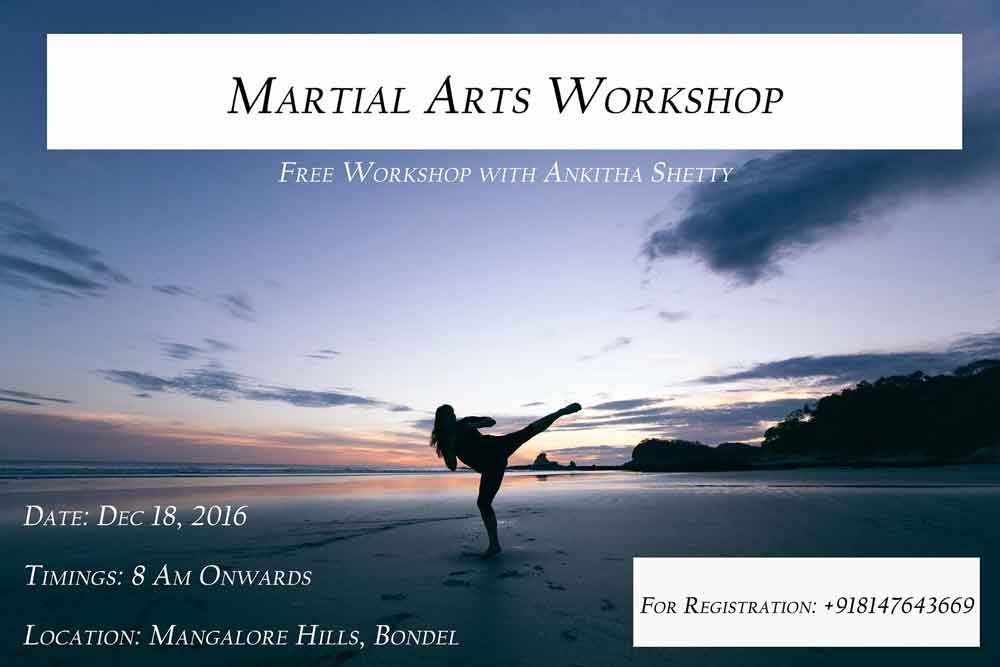 Martial Arts Workshop By Ankitha Shetty - 18 Dec 2016