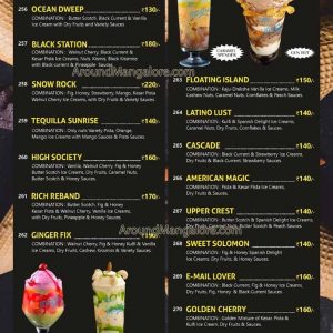 Ice Cream and Food Menu - Ice Magic - Kankanady - Mangalore