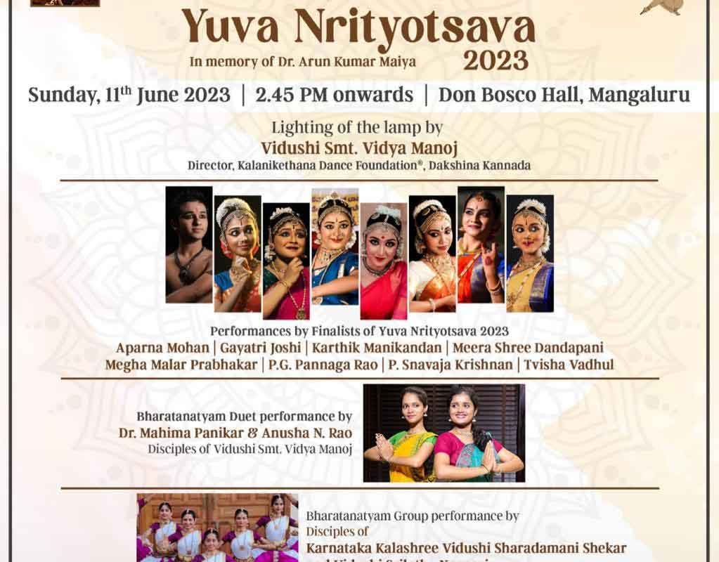 Yuva Nrityotsava 2023 - 11 Jun 2023 - Don Bosco Hall, Mangalore